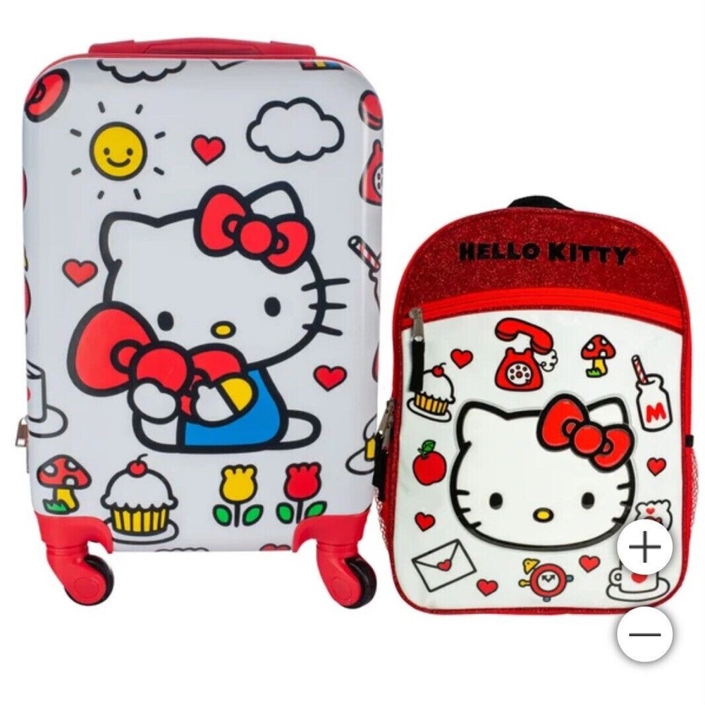 Hello Kitty Red and White Travel Bag Set